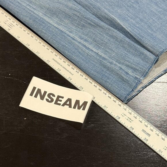 NYDJ Chambray Lift Tuck Technology Light Wash Wide Leg Pants Womens Size 24W - Picture 12 of 12